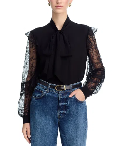 Generation Love Winona Lace Blouse In Black