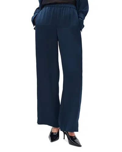 Rag & Bone Olivia Pull-on Wide Leg Pants In Blue