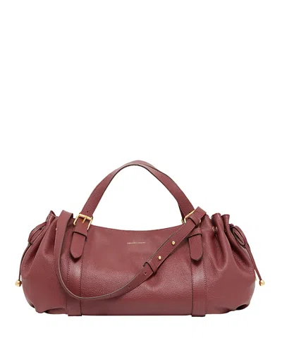 Gerard Darel 24h Leather Handbag In Red