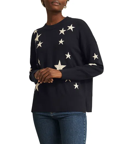 Hobbs London Arnelle Star Crewneck Sweater In Black