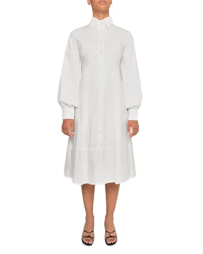 The Lulo Project The Order Shirtdress In White