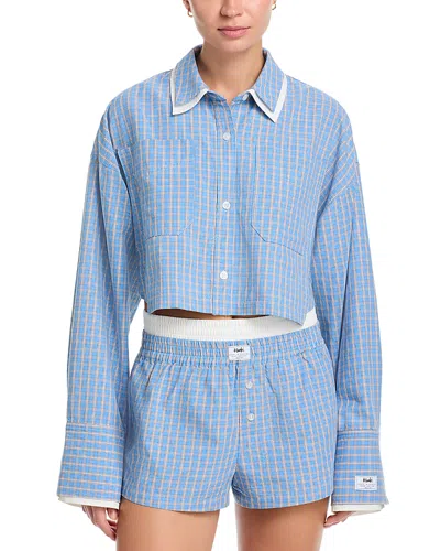 Ksubi Balter Long Sleeve Shirt In Blue