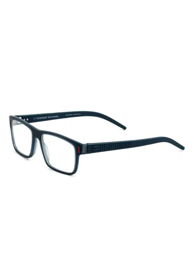 Tag Heuer Rectangle-frame Glasses In Blue