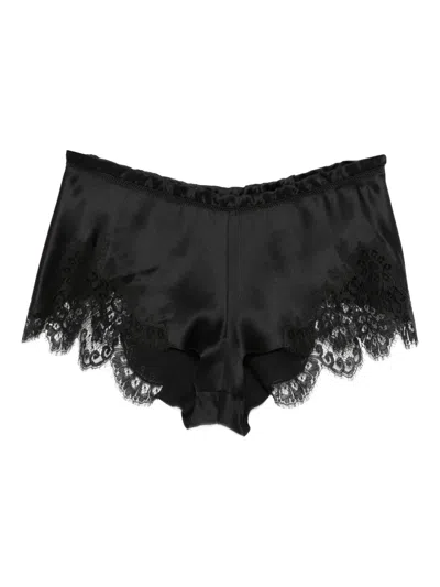 Carine Gilson Floaty Lace Shorts In Black