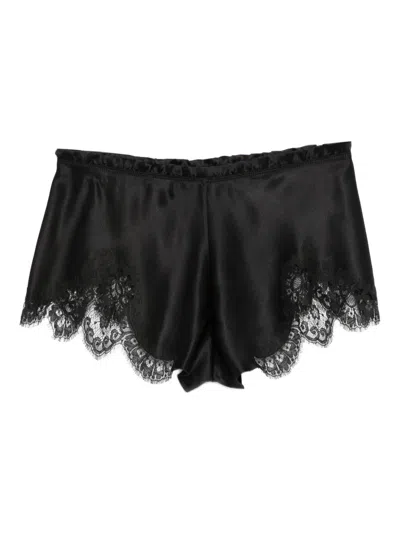 Carine Gilson Floaty Lace Shorts In Black