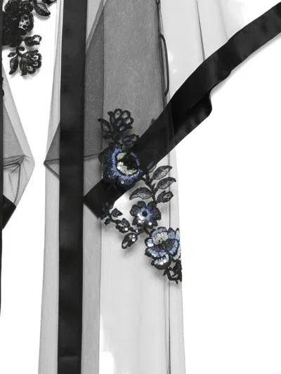 Carine Gilson Embroidered Robe In Black