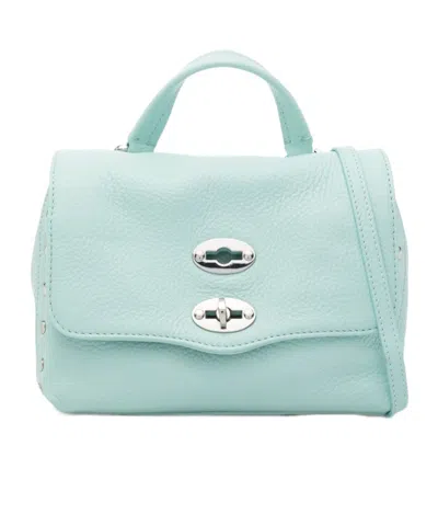 Zanellato Postina Daily Baby Leather Handbag In Blue