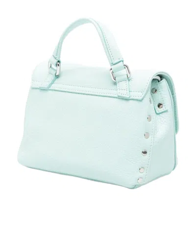 Zanellato Postina Daily Baby Leather Handbag In Blue