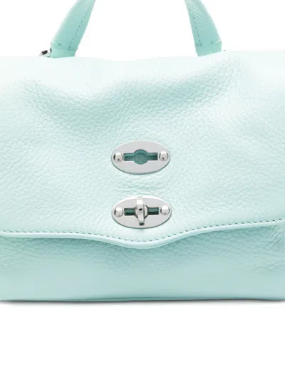 Zanellato Postina Daily Baby Leather Handbag In Blue