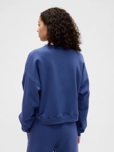 Gap Factory Relaxed Wedge Crewneck Sweatshirt In Blue