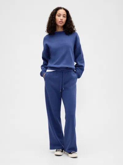 Gap Factory Relaxed Wedge Crewneck Sweatshirt In Blue