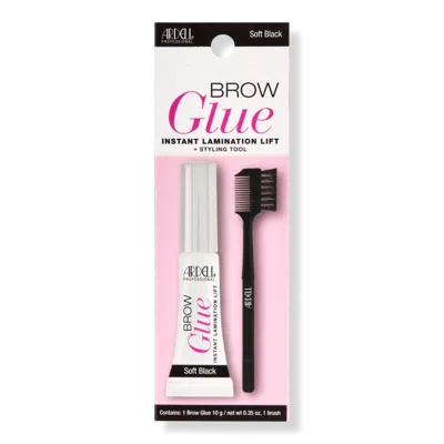 Ardell Brow Glue Instant Lamination Lift Gel - Soft Black In Multi