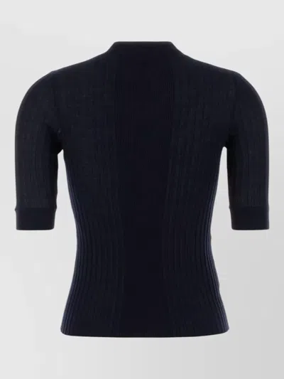 Miu Miu Mm6 Maison Margiela Polyester Blend Cozy Sweater In Blue