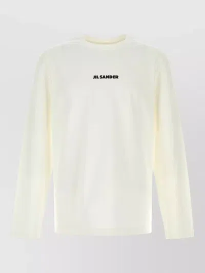 Jil Sander White Logo T-shirt In White