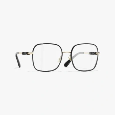 Chanel Square Eyeglasses In Black