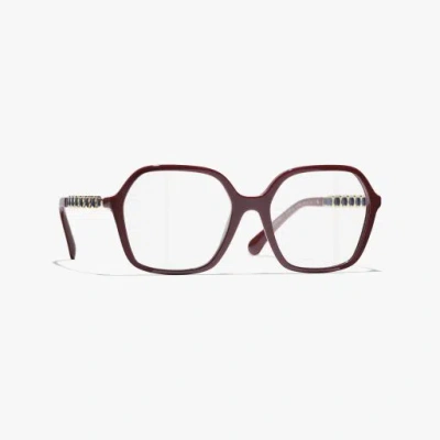 Chanel Square Eyeglasses In Brown