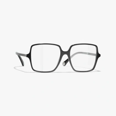 Chanel Square Eyeglasses In Black