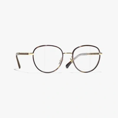 Chanel Pantos Eyeglasses In Black