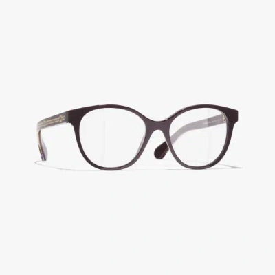 Chanel Pantos Eyeglasses In Brown