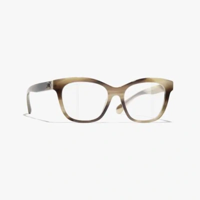 Chanel Square Eyeglasses In Brown