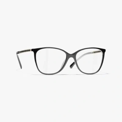 Chanel Square Eyeglasses In Black