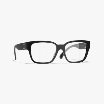 Chanel Square Eyeglasses In Black