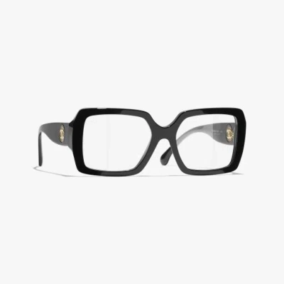 Chanel Square Eyeglasses In Black