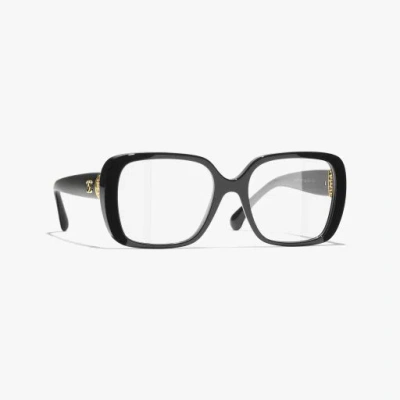Chanel Square Eyeglasses In Black