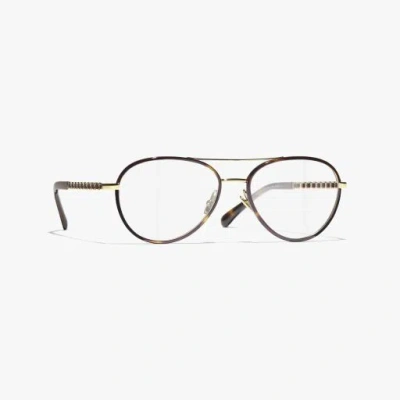 Chanel Pilot Eyeglasses In Multi