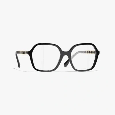 Chanel Square Eyeglasses In Black