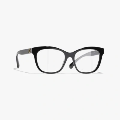 Chanel Square Eyeglasses In Black