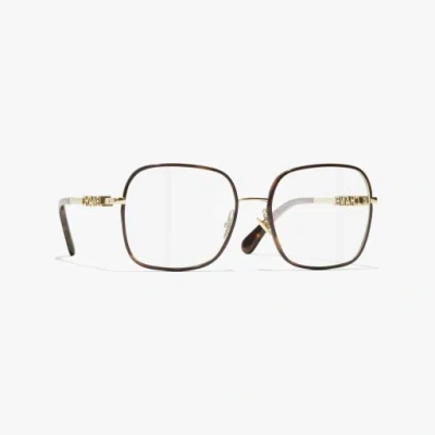 Chanel Square Eyeglasses In Brown