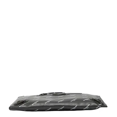 Pre-owned Balenciaga Black Leather Clutch Bag ()