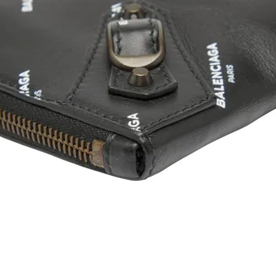 Pre-owned Balenciaga Black Leather Clutch Bag ()