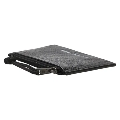 Pre-owned Balenciaga Black Leather Wallet (bi-fold) ()