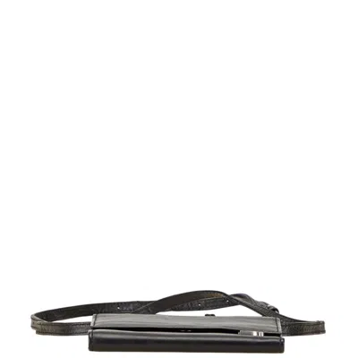 Pre-owned Balenciaga Black Leather Wallet (tri-fold) ()