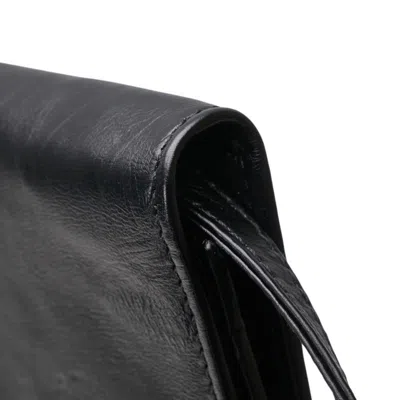 Pre-owned Balenciaga Black Leather Wallet (tri-fold) ()