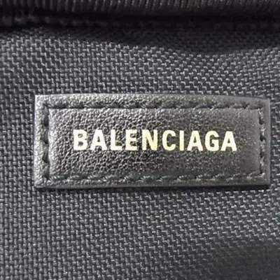Pre-owned Balenciaga Black Navy Leather Handbag Pochette Shoulder Bag Tote Bag () In Multi