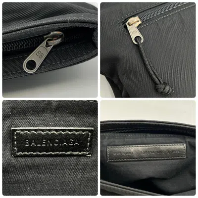 Pre-owned Balenciaga Black Nylon Clutch Bag Pouch ()