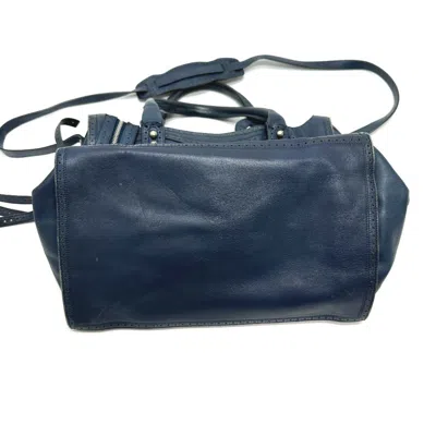 Pre-owned Balenciaga Blue Paper Tote Bag ()