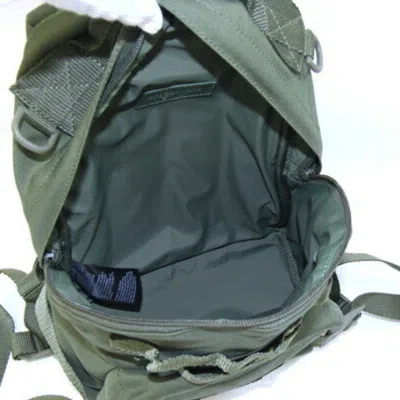 Pre-owned Balenciaga Green Khaki Nylon Canvas Backpack () In Multi