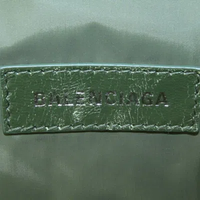 Pre-owned Balenciaga Green Khaki Nylon Canvas Backpack () In Multi