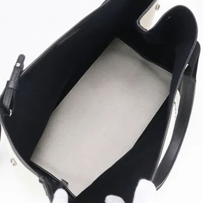 Pre-owned Balenciaga Navy White Canvas Pouch Tote Bag () In Multi
