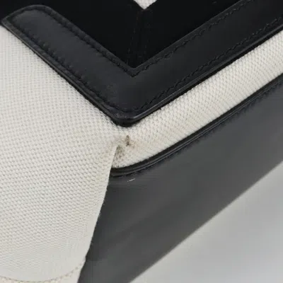 Pre-owned Balenciaga Navy White Canvas Pouch Tote Bag () In Multi