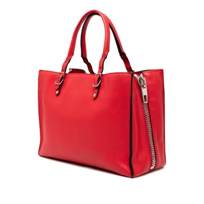 Pre-owned Balenciaga Red Color Leather Shoulder Bag Tote Bag ()