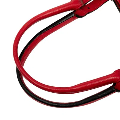 Pre-owned Balenciaga Red Color Leather Shoulder Bag Tote Bag ()