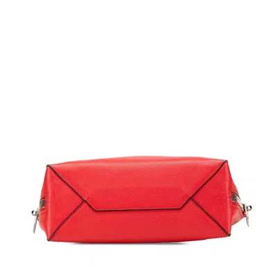 Pre-owned Balenciaga Red Color Leather Shoulder Bag Tote Bag ()