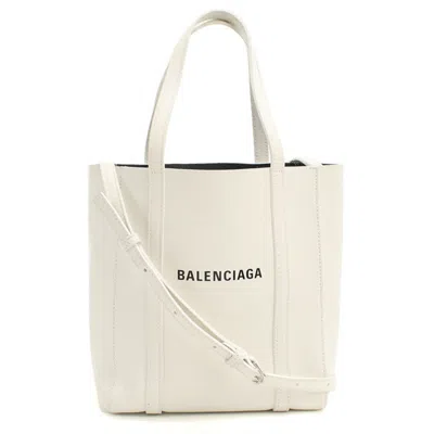 Pre-owned Balenciaga White Leather Tote Bag ()