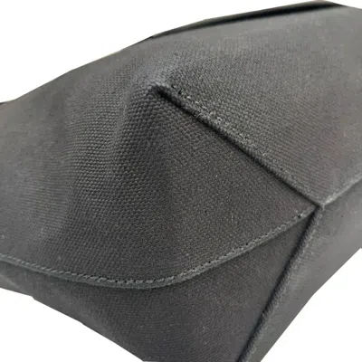 Pre-owned Bally Black Canvas Leather Shoulder Bag Tote Bag ()