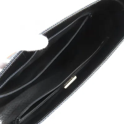 Pre-owned Bally Black Leather Canvas Shoulder Bag Tote Bag ()